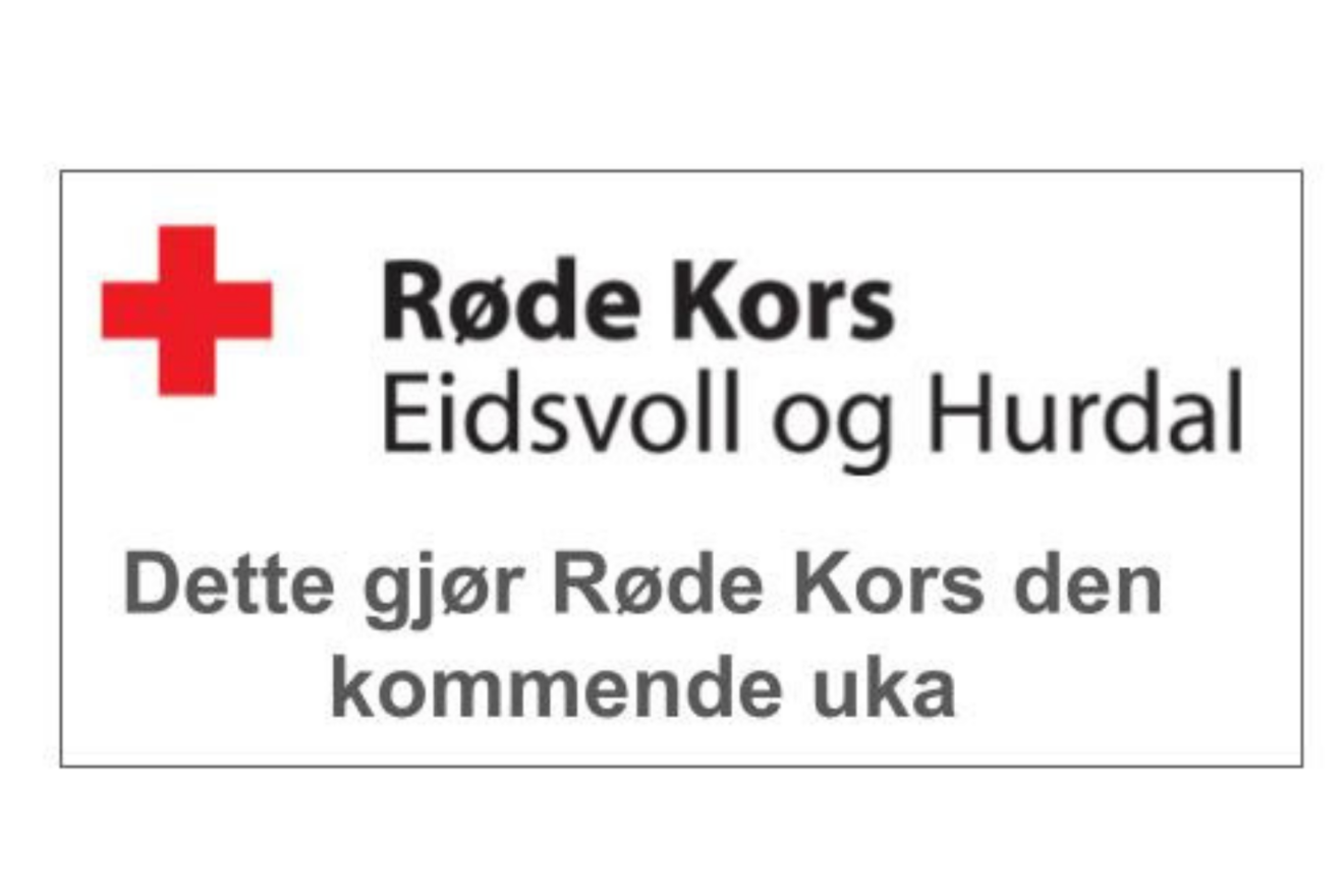 Uke 31: Hva foregår i Røde Kors denne uka?